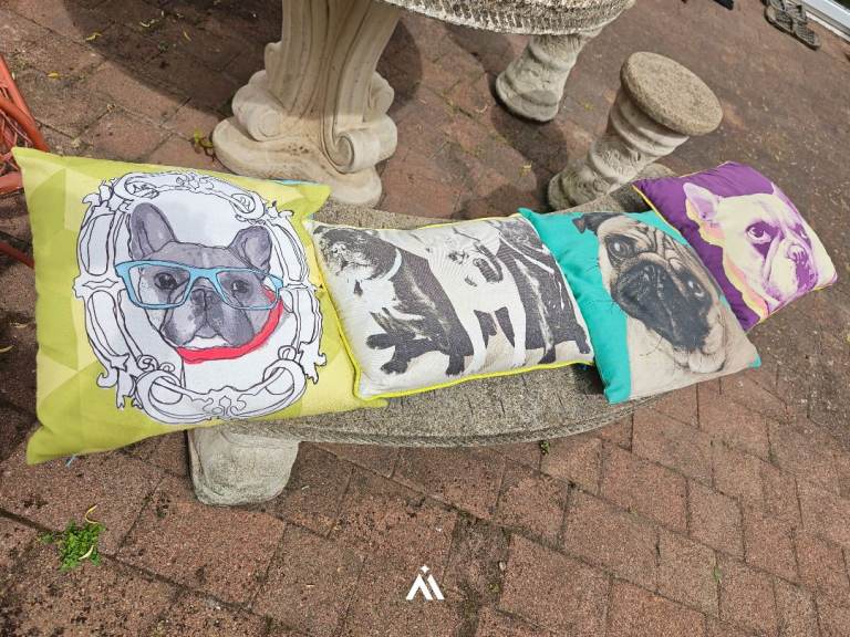 French bulldog and pug cushions