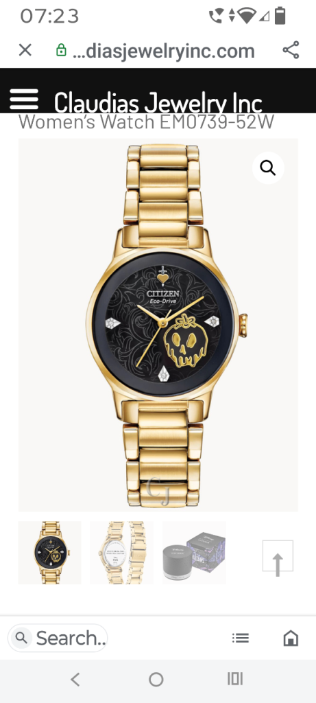 Citizen Disney Villains Evil Queen Eco-Drive Women's Watch – Gold