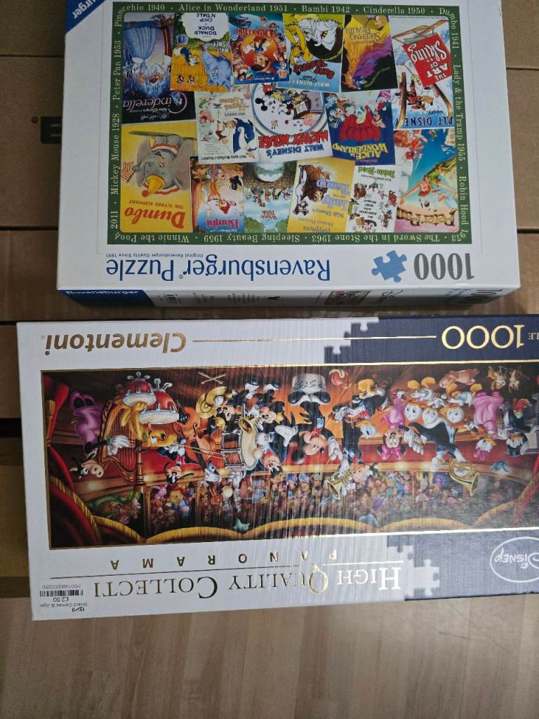 2 disney jigsaw puzzles
