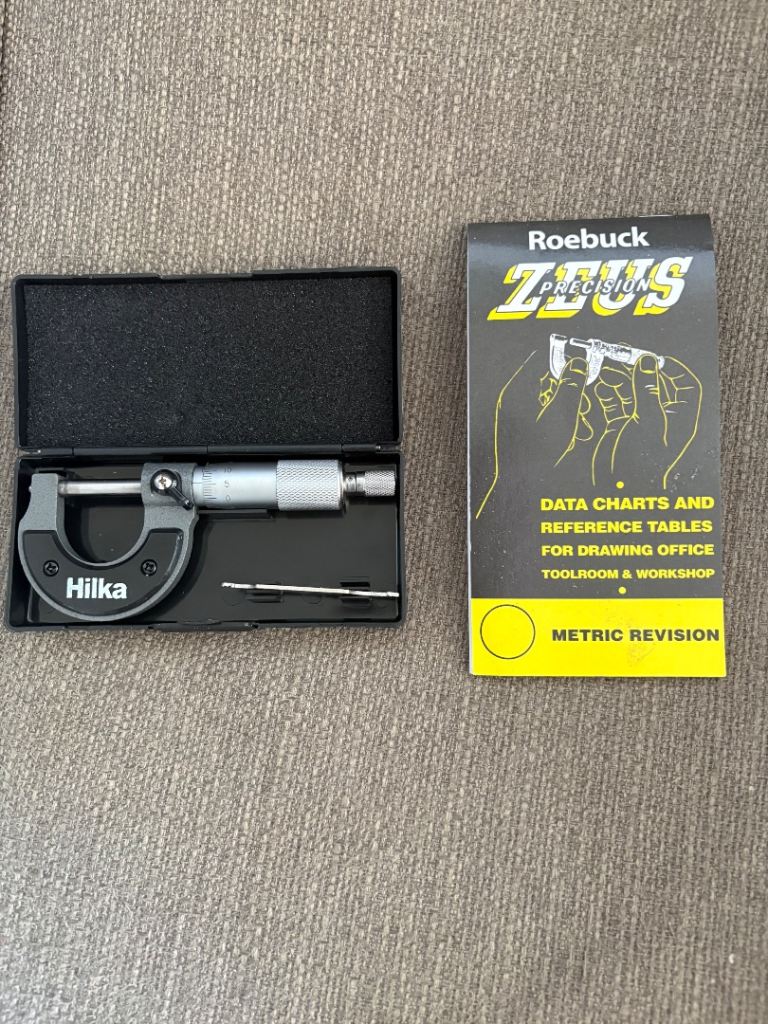 Micrometer with Zeus Book
