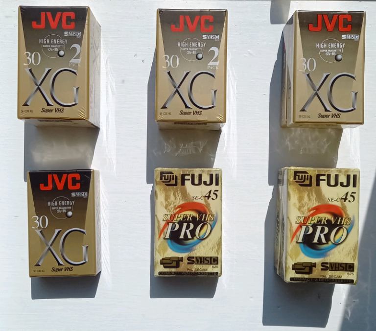 SVHS Compact Tapes (UNUSED - STILL WRAPPED)