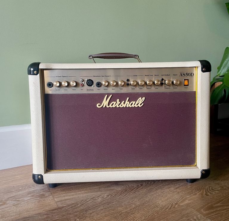 Marshall AS50D Acoustic Guitar Amp – Cream Limited Edition – Excellent Condition