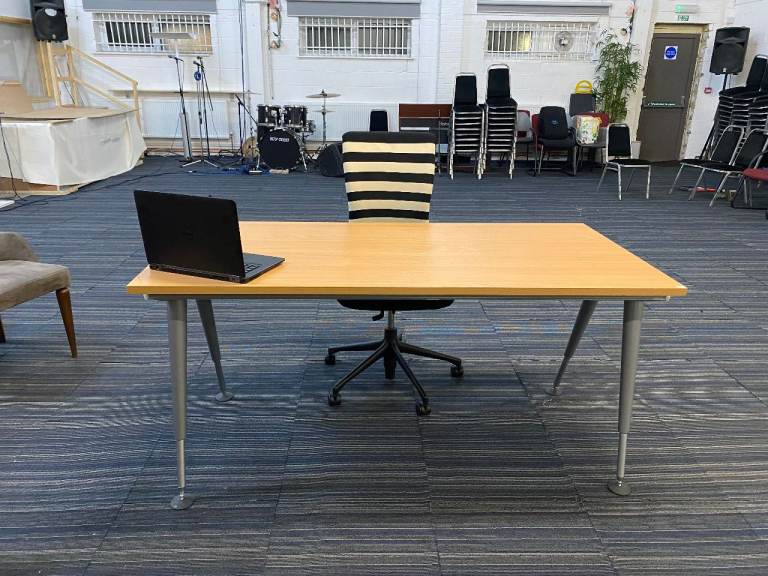 Large Office Executive Managerial single freestanding study desk by Herman Miller