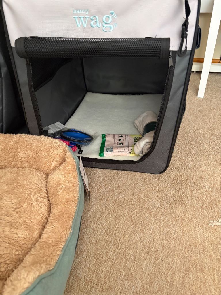 Small dog travel crate