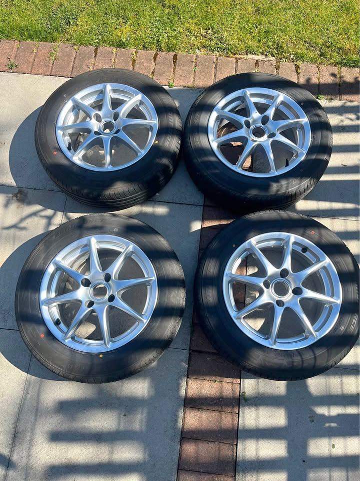 TSW 15" inch alloy wheels 4 x 108 complete with new tyres