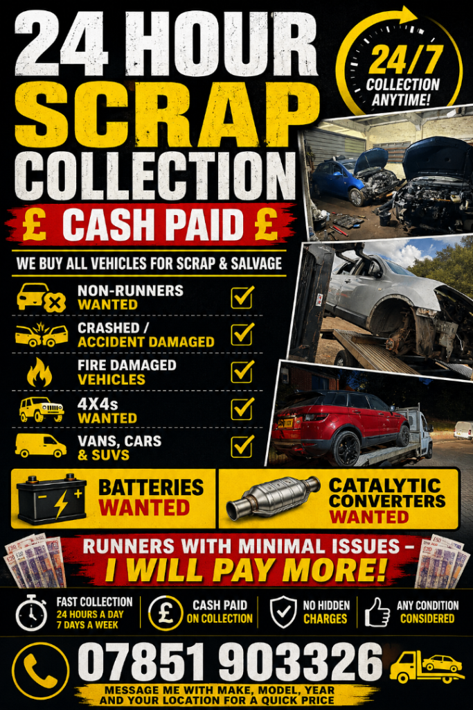 Scrap cars wanted best prices paid 