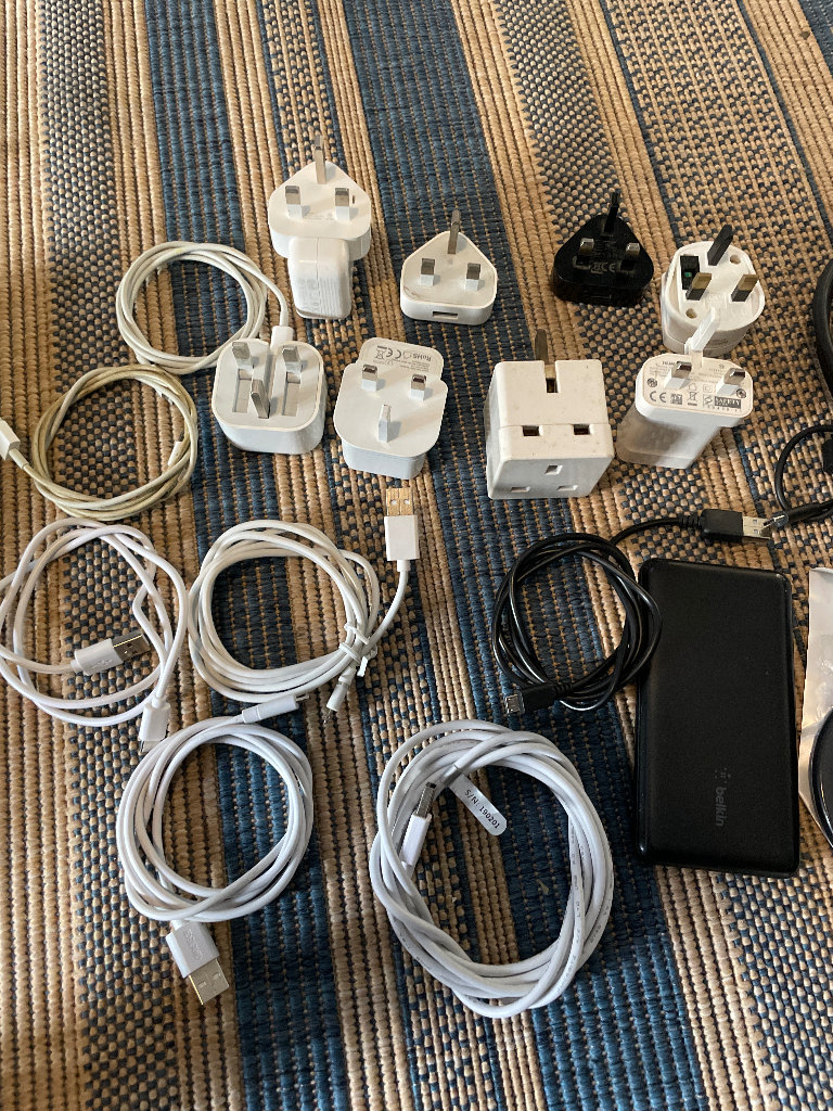 Various phone chargers 