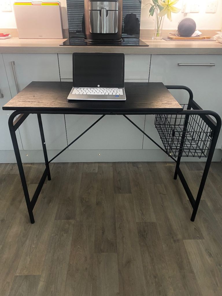 Black Slimline Desk.  