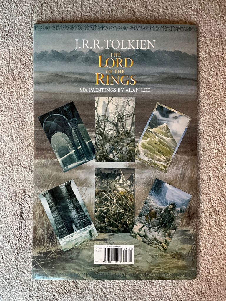image for JRR Tolkien’s The Lord of the Rings poster collection 2, 6 paintings by Alan Lee 2002.