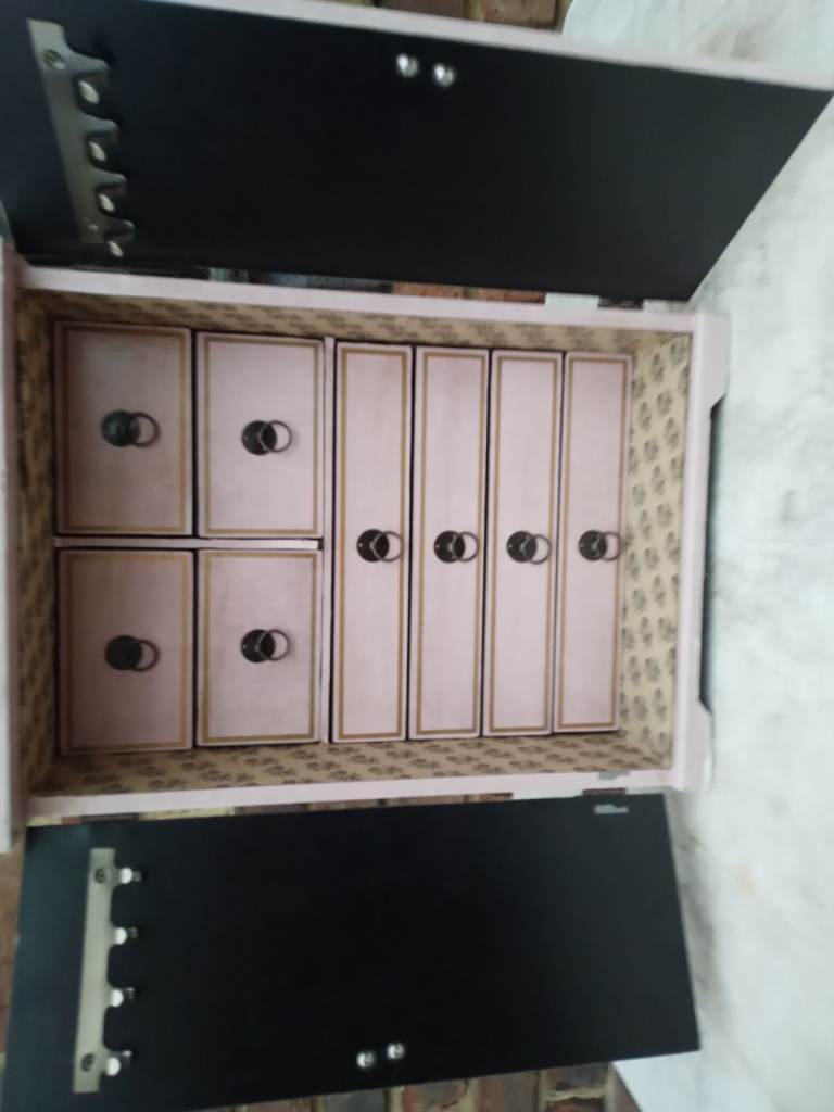 vintage jewellery box mini wardrobe