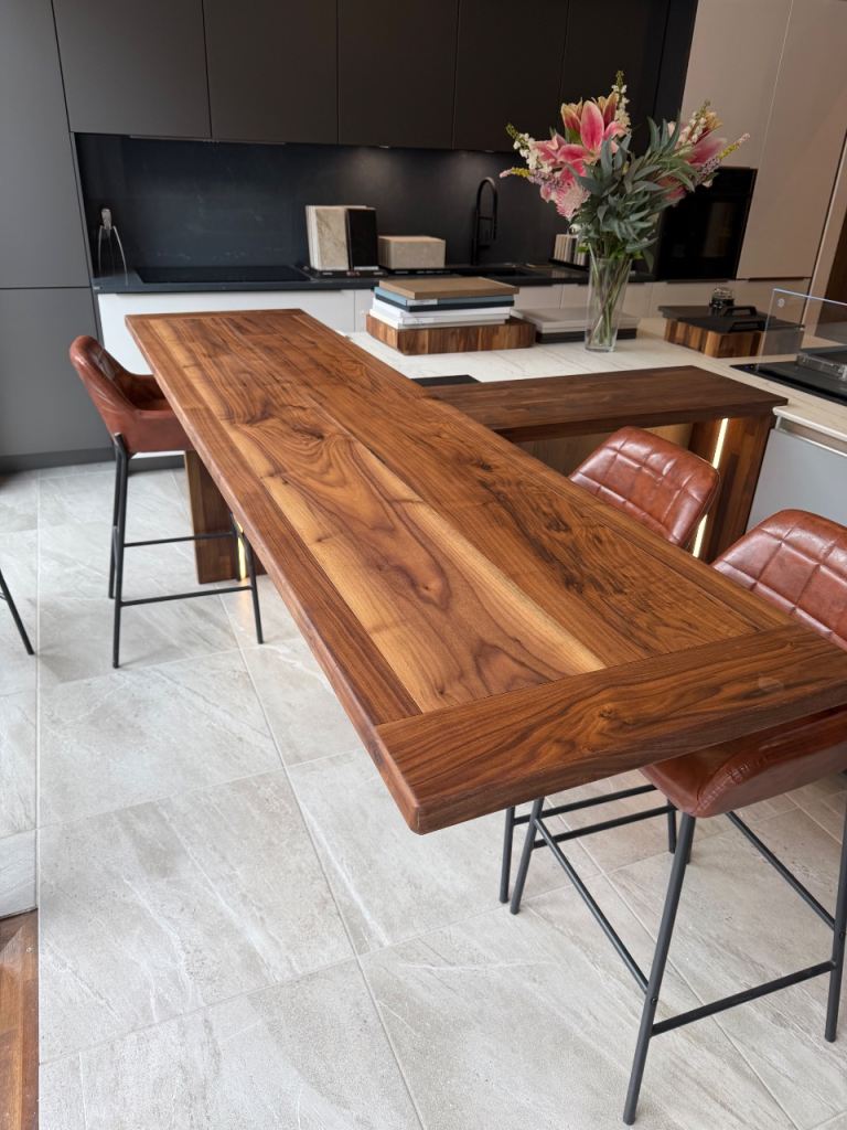 Kitchen worktop desk kitchen island dining table