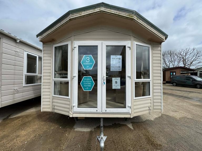 39x12ft 3 Bed Static Caravan - DG, CH, French Doors - Offsite / Private Land