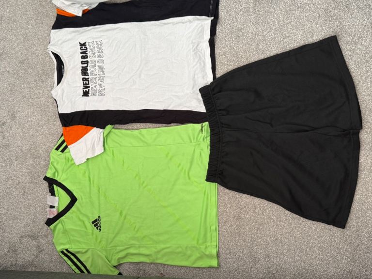 Kids Football Kit & T-Shirt Bundle – Good Condition
