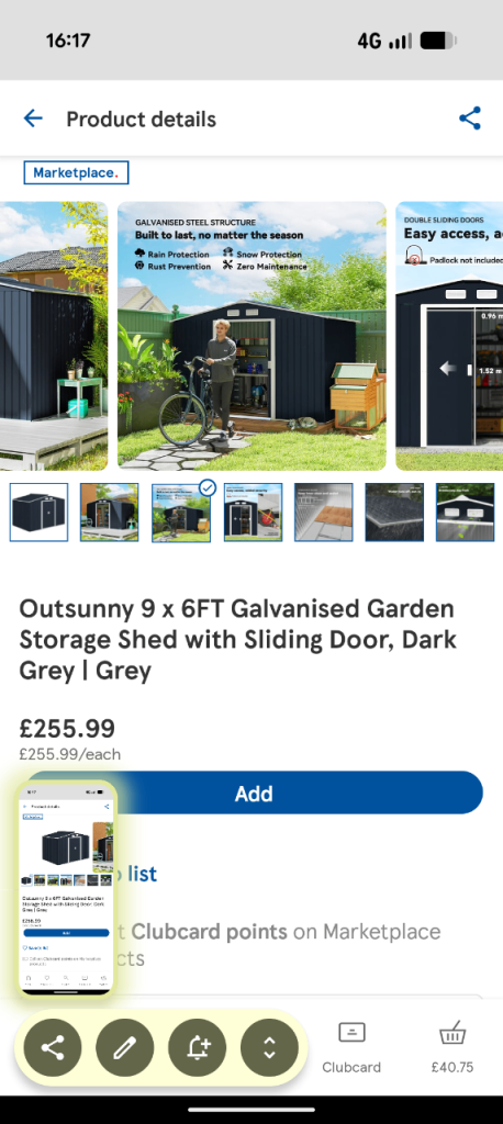 Brand new garden shed