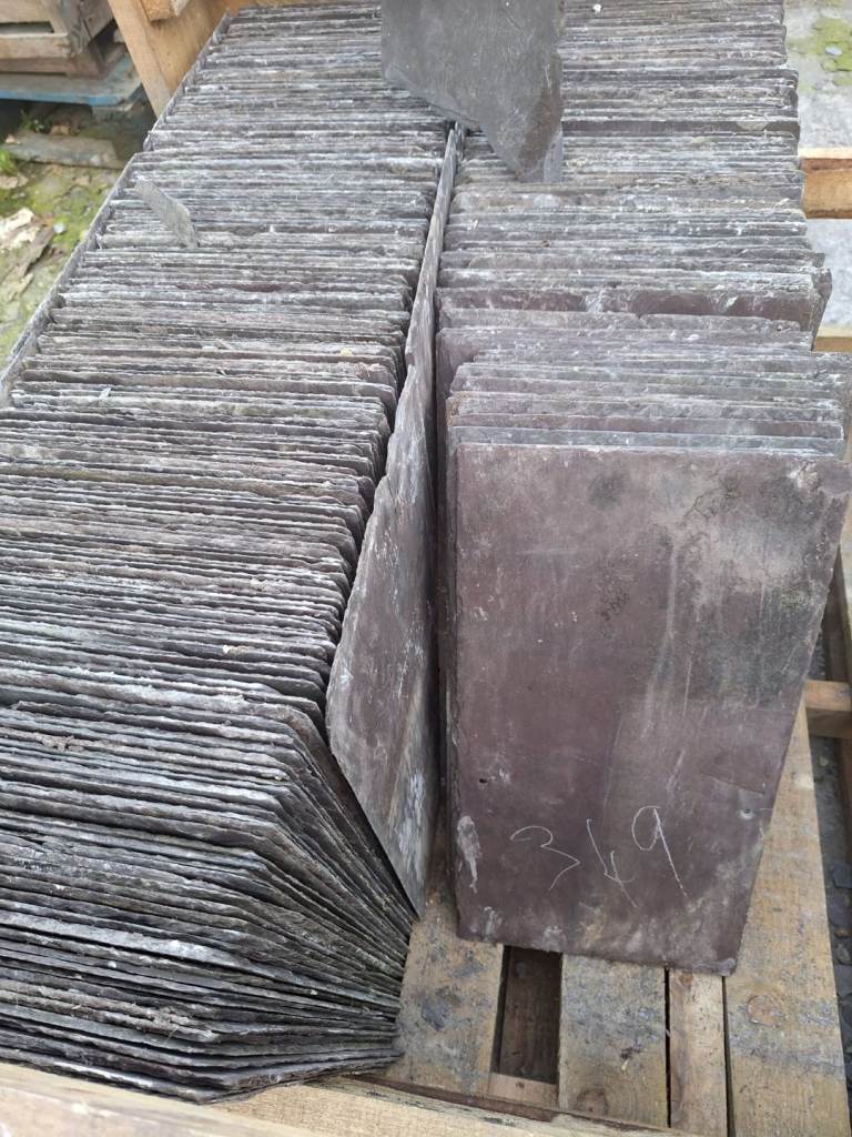 Bangor blue slates roof floor ridge tiles chimney pots grantic step cast iron coloum 