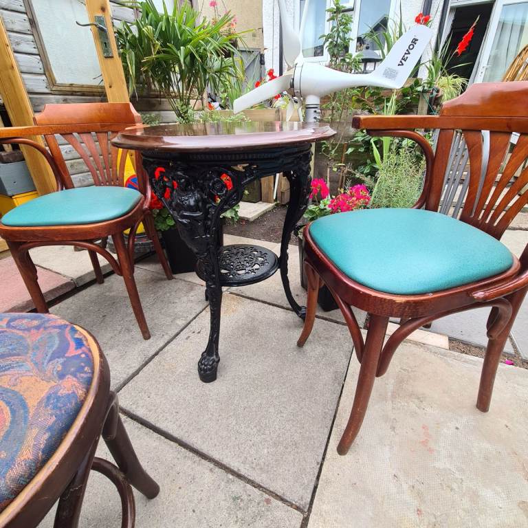 Pub table as new cast iron. 