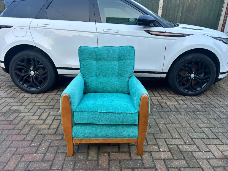 Turquoise armchair