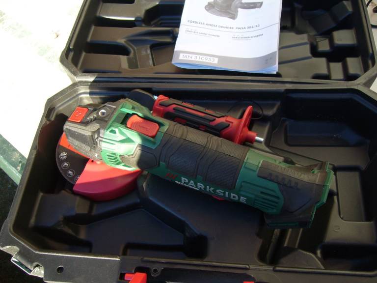 Parkside cordless angle grinder 20v