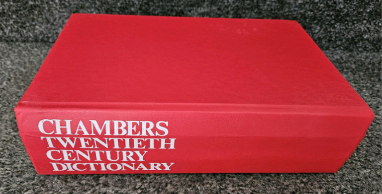 Chambers Twentieth Century Dictionary Hardback Book 