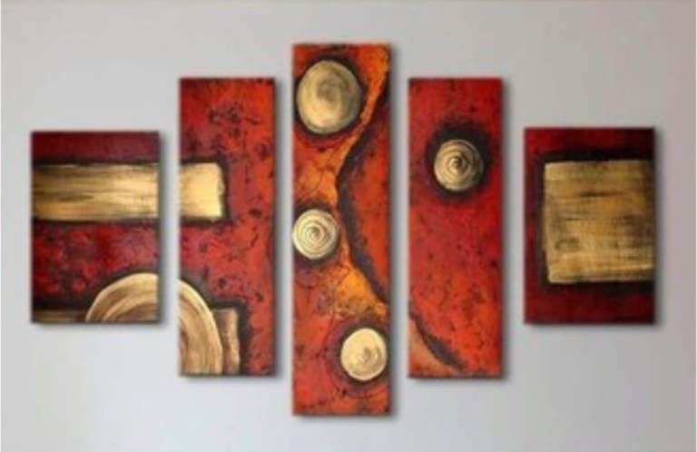 image for Striking 5-Panel Abstract Wall Art – Modern & Bold