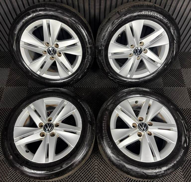 16'' GENUINE VW GOLF MK8 NORFOLK MK7 MK6 ALLOY WHEELS TYRES ALLOYS