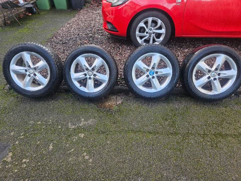 Ford focus 16in alloy wheels and tyres set 4 pcd108 fitment 5 stud 