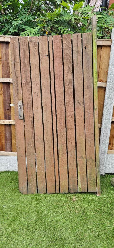 Large wooden garden gate 