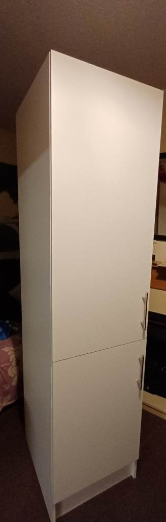 Argos Fitted Kichen Tall Storage Unit White  JD Greta Kitchen Tall Larder Unit