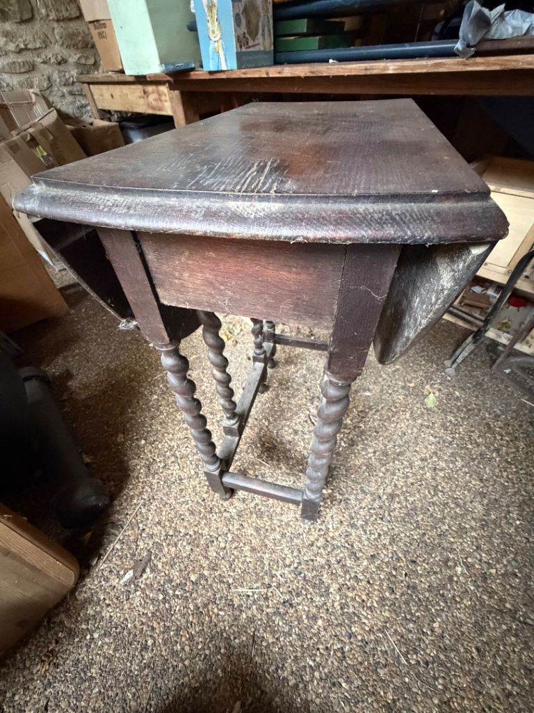 Antique Wooden Drop Leaf Table ***Free to Collect***