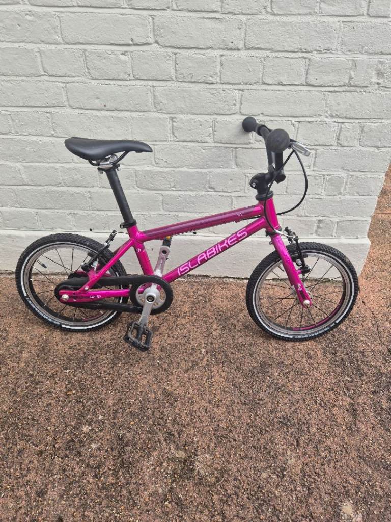 image for Islabikes Cnoc 14 Isla Kids Lightweight Bike in pink - age 3- 5 years
