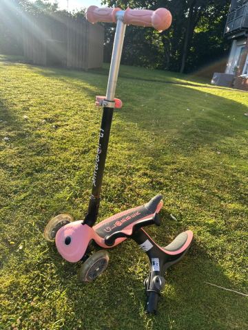 Globber Go Up Foldable Lights Scooter – Pink | in Knightswood