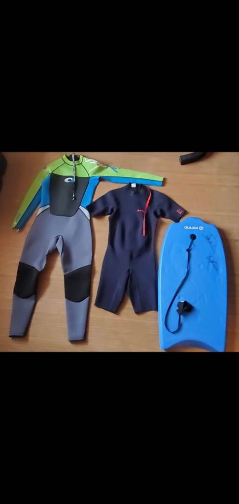 OSPREY/ OLAIAN WETSUITS &BODYBOARD 