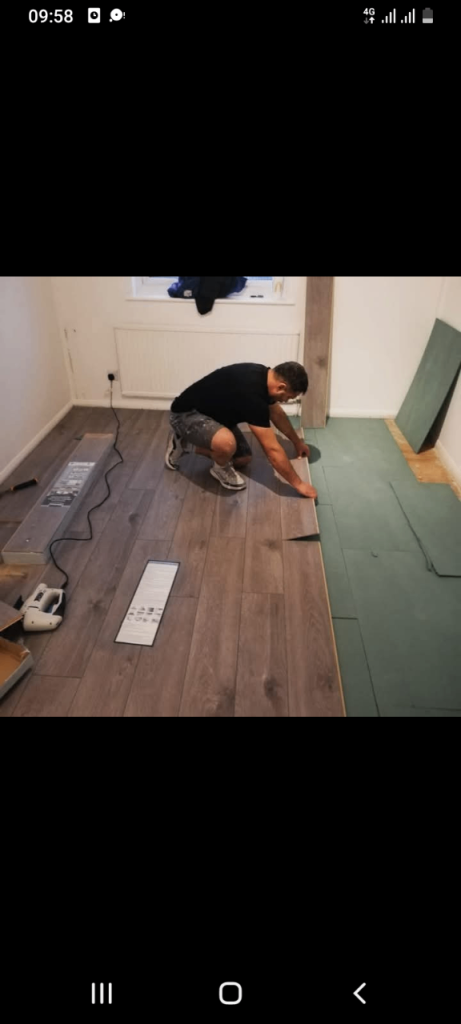 £20/hour  laminate flooring, painting, wallpapering 