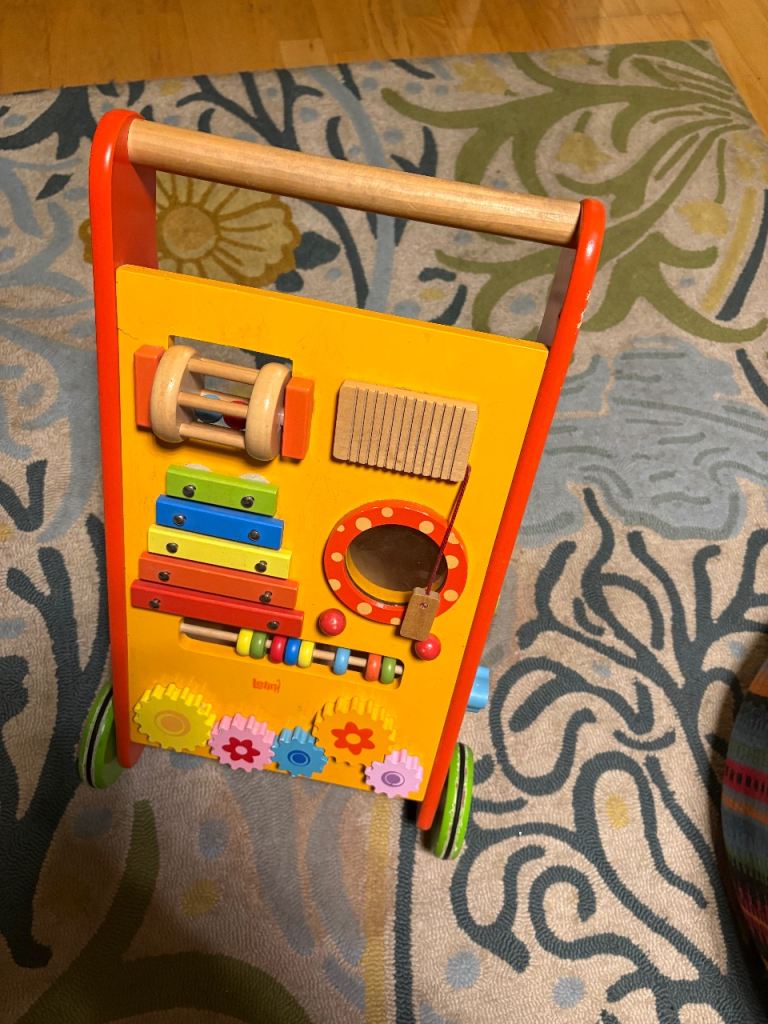 Wooden Baby Activity Walker with Xylophone and Gears, £5.00 for Sale