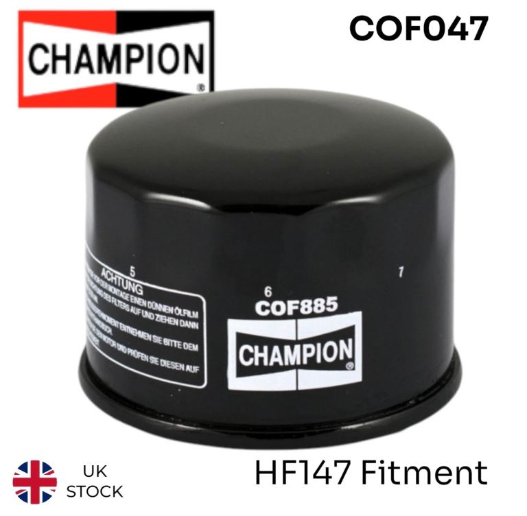 Champion Premium Oil Filter replaces HF147 fit some Yamaha and Kymco road bikes