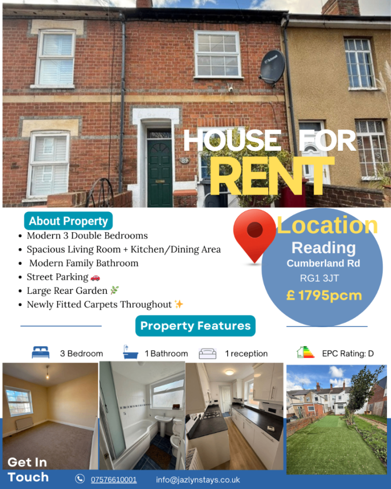 3 Bedroom House in Newtown Reading