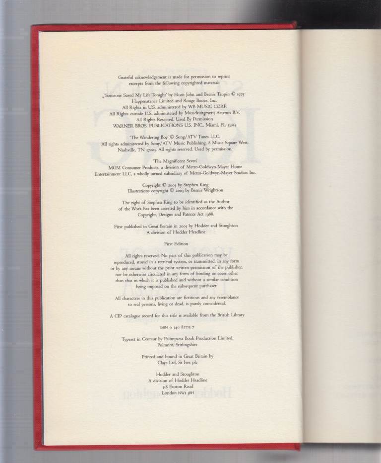 Two Stephen King Books. Wolves of the Calla, Rose Madder.