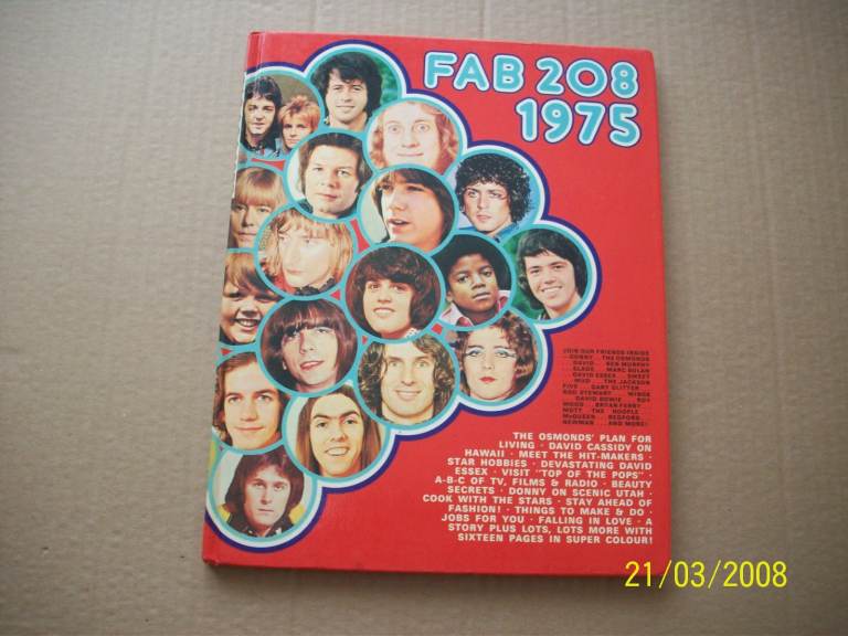 image for FAB 208 -1975 Book Unclipped david Essex-The Osmonds ect ect 
