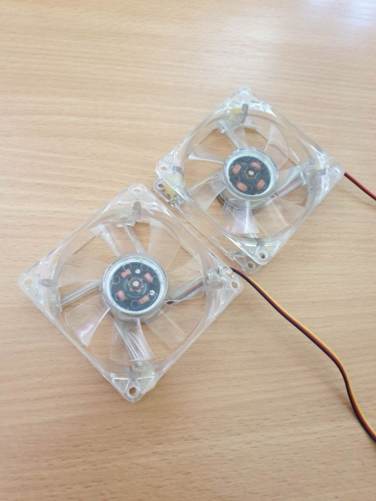 2x80mm LED Desktop PC Case Fans