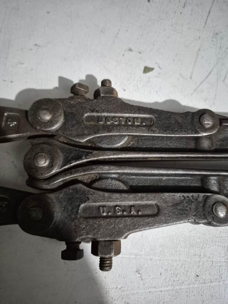 Antique H. K. Porter No 0 Bolt Cutters New Easy Bulldog Oct 18 1892 Rare Handle.