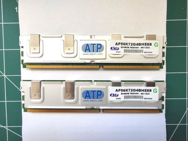 2x ATP 2GB FBDIMM 667 EEC server ram