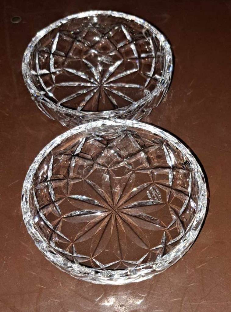 Crystal butterdishes