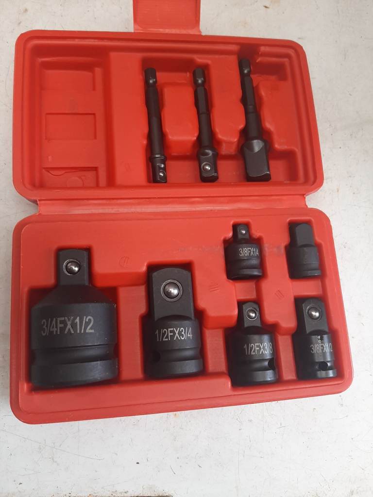 9 piece socket adaptor set brand new 