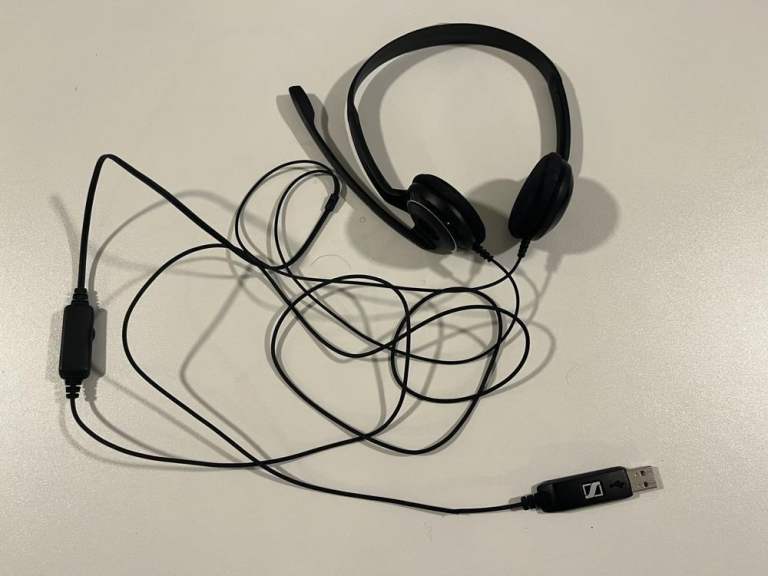 Sennheiser USB headset with microphone