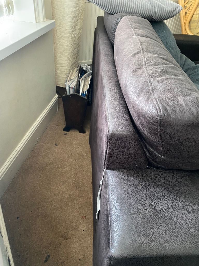 2 - 3 Seater Charcoal black Sofa