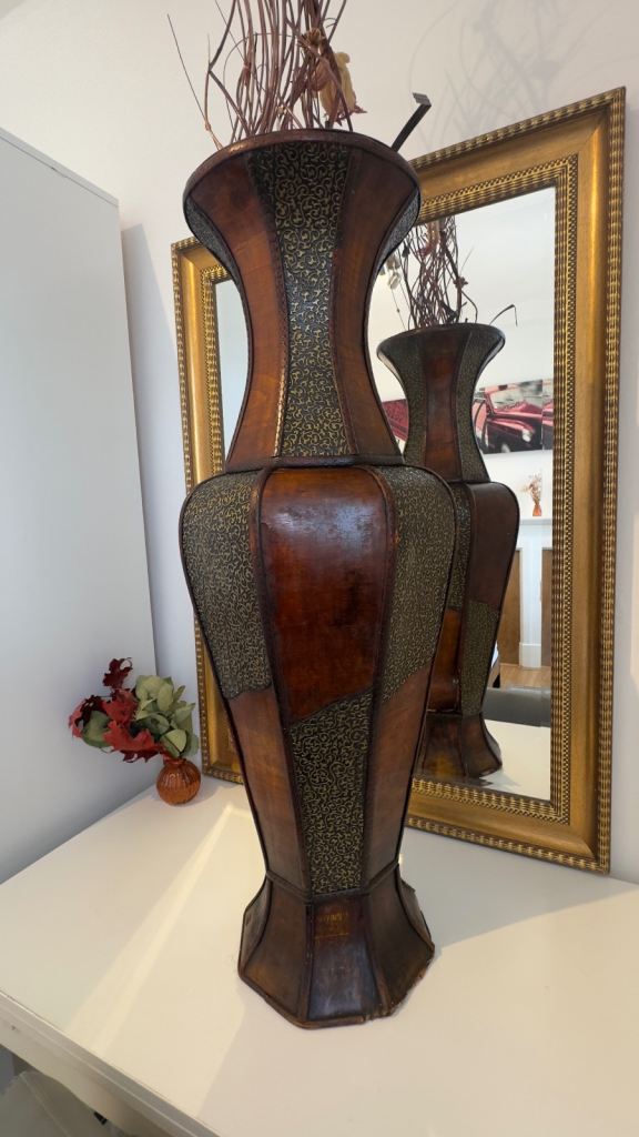 Decorative Vase made from Wood Oak Veneer