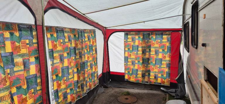 DOREMA awning for caravan size 8(840) with annex and internal tent.