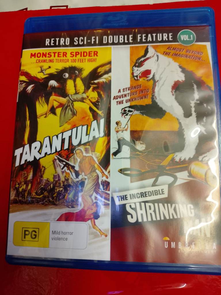 TARANTULA/INCREDIBLE SHRINKING MAN  BLU RAY UNPLAYED DOUBLE PLAY