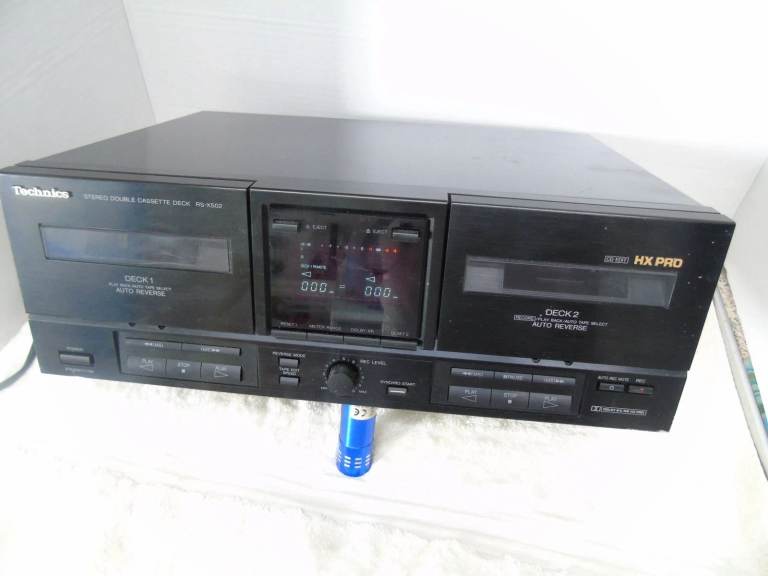 TECHNICS  RS-X502 TWIN CASSETTE TAPE DECK GOOD WORKING ORDER
