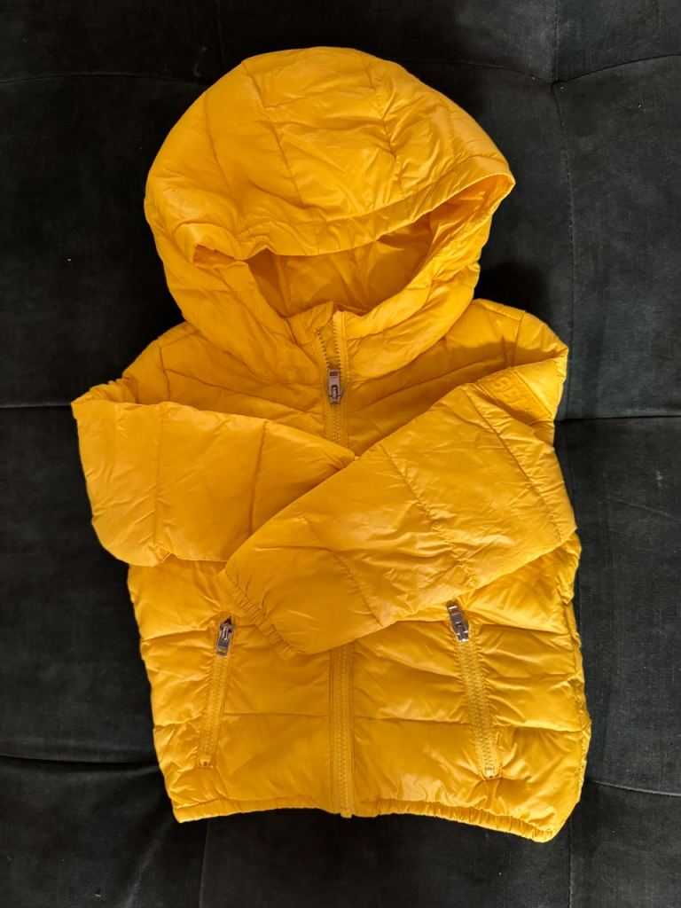 Diesel Puffer Jacket for Kids – Yellow, Good Condition